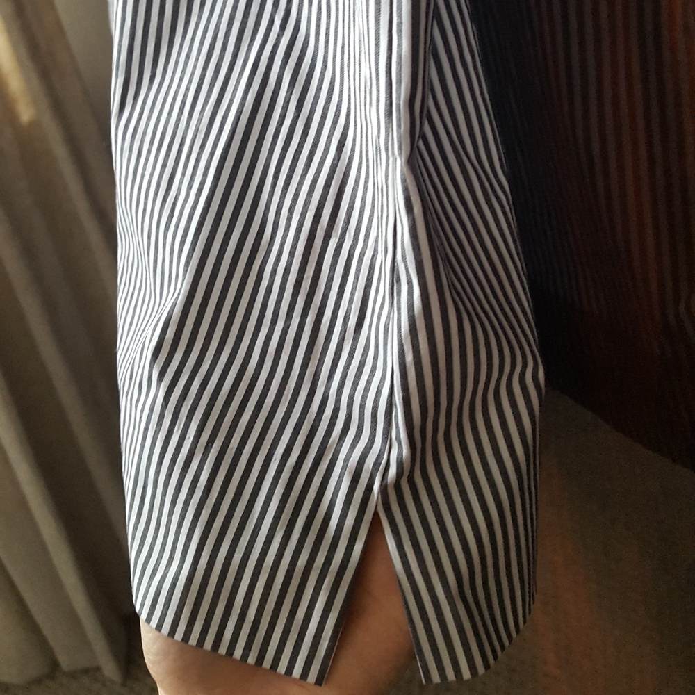 J. Crew Sleevless Striped Ruffle Top - Picture 8 of 10
